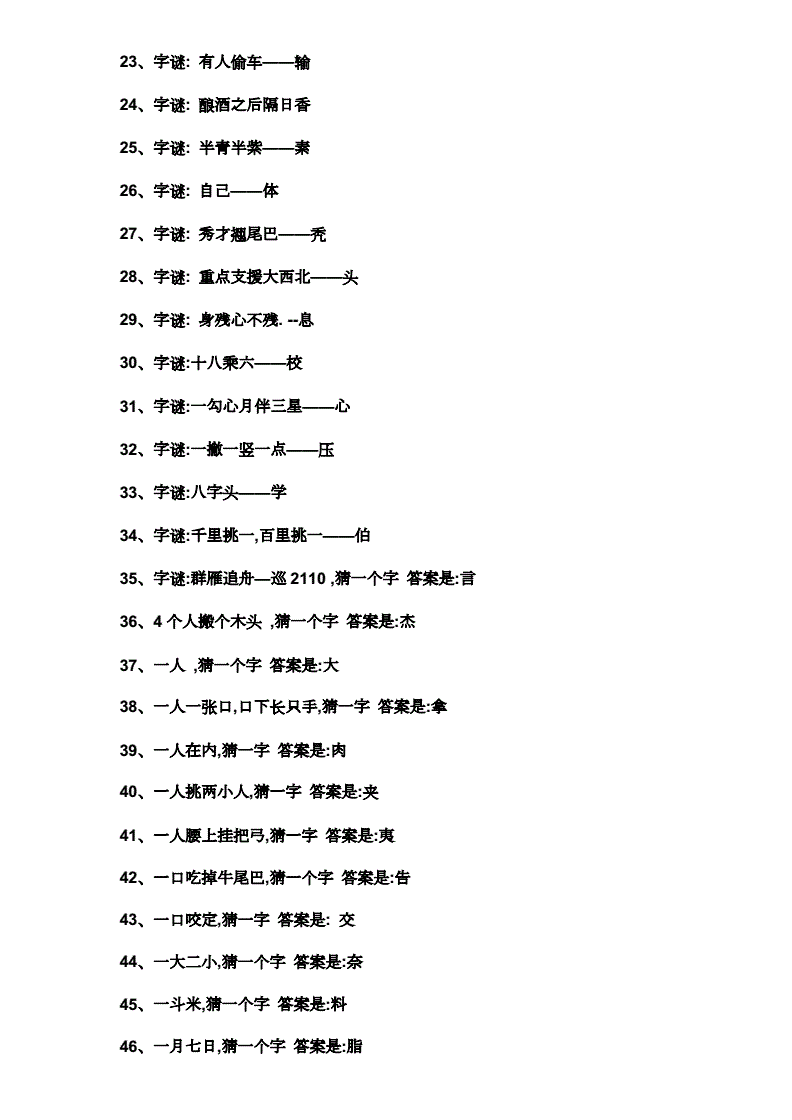 聊天记录猜字谜(中午在聊天猜字谜)