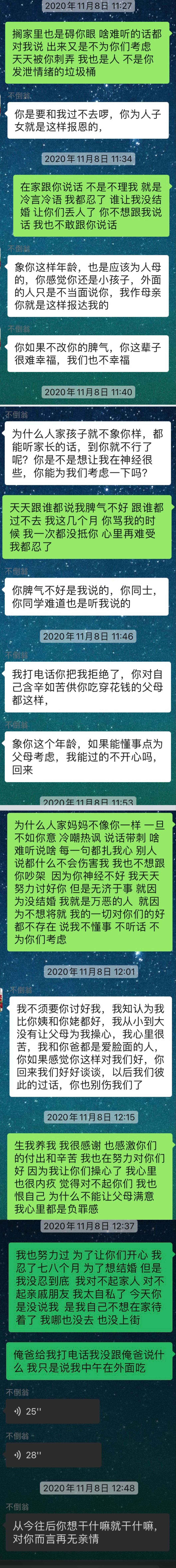 吵架夫妻的聊天记录(情侣之间吵架的聊天记录)
