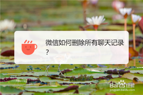 怎么清手机微信聊天记录(怎么清手机微信聊天记录和图片)